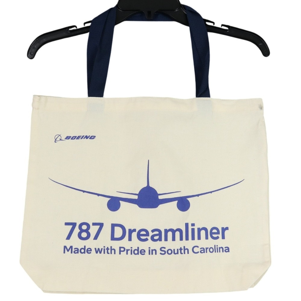 South Carolina Boeing 787 Dreamliner Tote Bag Canvas Graphic Travel Carryall